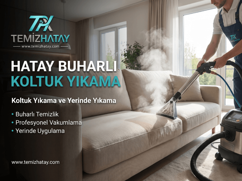 Hatay buharlı koltuk yıkama ve yerinde koltuk temizleme hizmeti