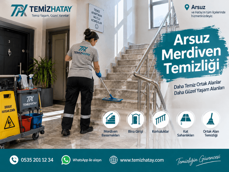 arsuz merdiven temizligi apartman temizligi