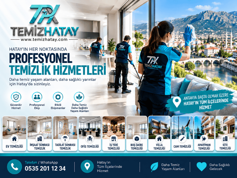 Hatay temizlik şirketi TemizHatay profesyonel temizlik hizmetleri