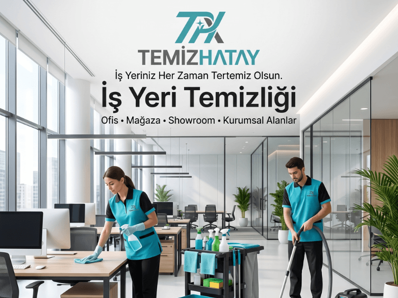 TemizHatay, Antakya'da ofis, mağaza, showroom ve iş yerleri için profesyonel temizlik hizmeti sunmaktadır.