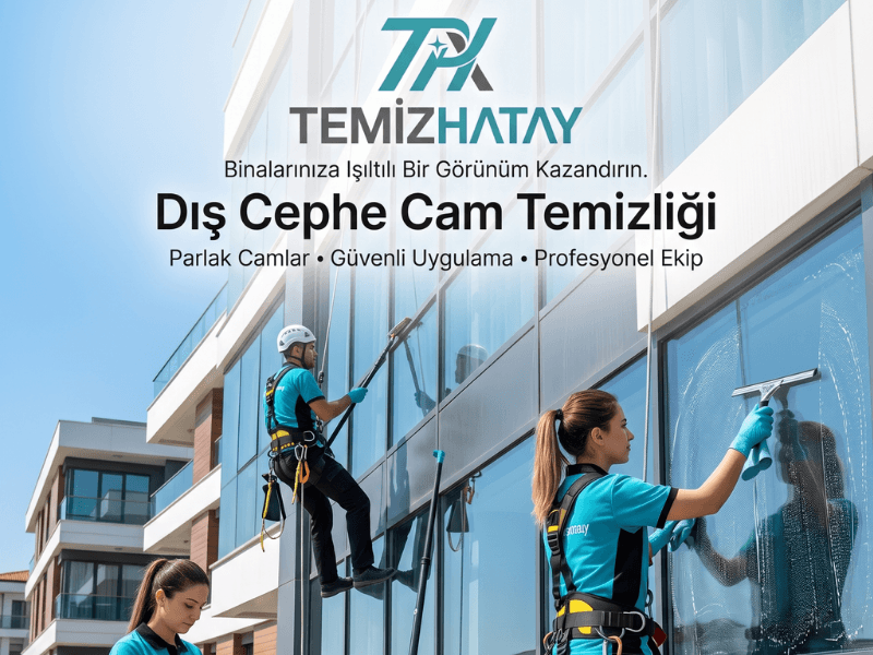 TemizHatay, Hatay'da plaza, ofis, mağaza, villa ve binalar için profesyonel dış cephe cam temizliği hizmeti sunmaktadır.